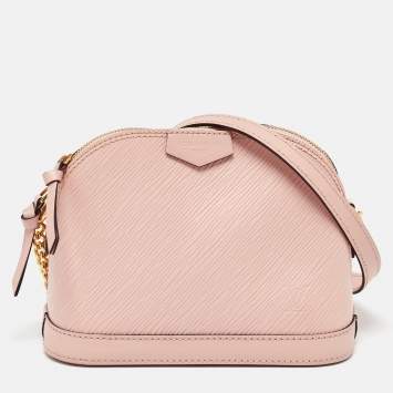 Pre Owned Louis Vuitton Rose Ballerine Epi Leather Mini Alma Bag