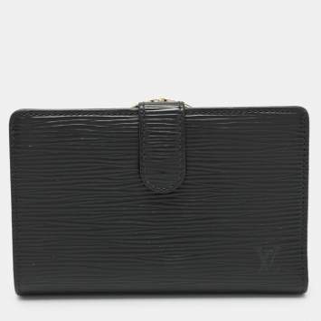 Pre Owned Louis Vuitton Black Epi Leather Wallet