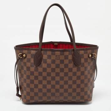 Pre Owned Louis Vuitton Damier Ebene Canvas Neverfull PM Bag