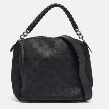 مملوكة مسبقًا Louis Vuitton Black Monogram Mahina Leather Babylone Chain BB Bag