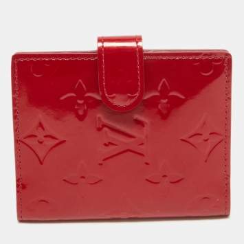 Pre Owned Louis Vuitton Pomme D’amour Monogram Vernis French Purse