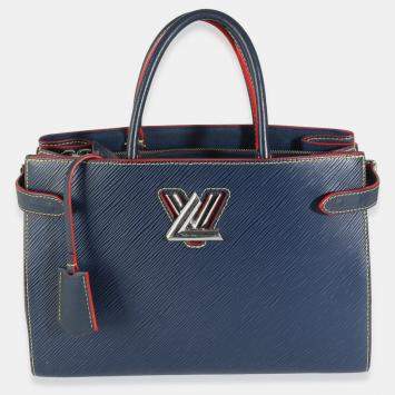 Pre Owned Louis Vuitton Indigo Epi Twist Tote Bag