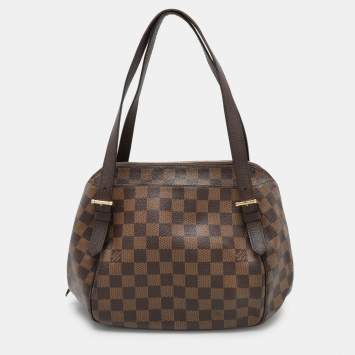 Pre Owned Louis Vuitton Damier Ebene Canvas Belem PM Bag