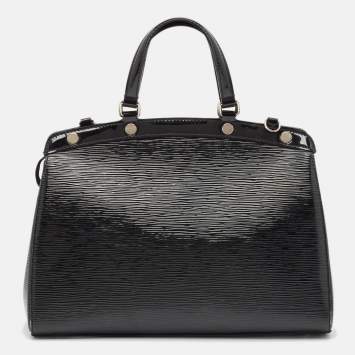 Pre Owned Louis Vuitton Black Electric Epi Leather Brea MM Bag