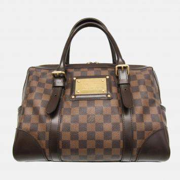 Pre Owned Louis Vuitton Brown Damier Ebene Canvas Berkeley Satchel