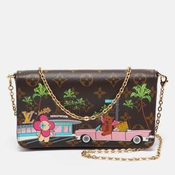 Pre Owned Louis Vuitton Monogram Canvas Limited Edition Vivienne Felicie Pochette Bag