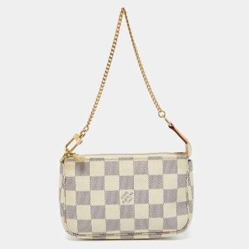 Pre Owned Louis Vuitton Damier Azur Canvas Mini Pochette Accessoires