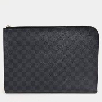 Pre Owned Louis Vuitton Graphite Pochette Jour GM Bag