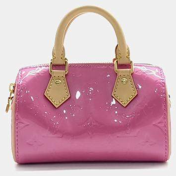 Pre Owned Louis Vuitton Vernis Nano Speedy bag