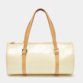 Pre Owned Louis Vuitton Perle Monogram Vernis Bedford Bag