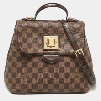 Pre Owned Louis Vuitton Damier Ebene Canvas Bergamo PM Bag