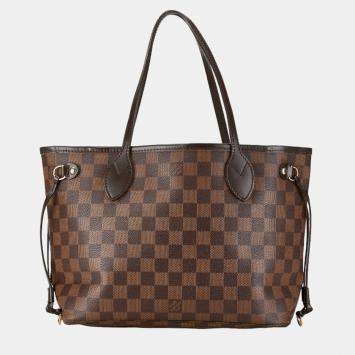 Pre Owned Louis Vuitton Brown Damier Ebene Canvas Neverfull PM Tote Bag