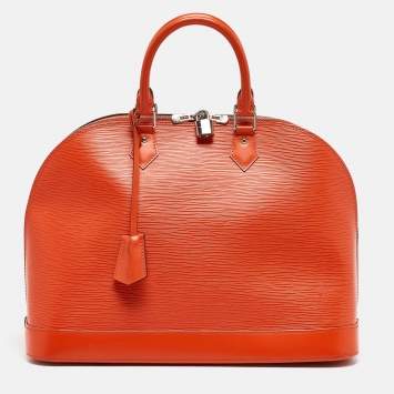 Pre Owned Louis Vuitton Piment Epi Leather Alma GM Bag