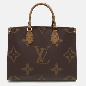 Pre Owned Louis Vuitton Reverse Monogram Canvas Giant Onthego MM Bag