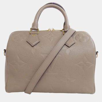 Pre Owned Louis Vuitton Speedy Bandouliere 25 Empreinte Handbag