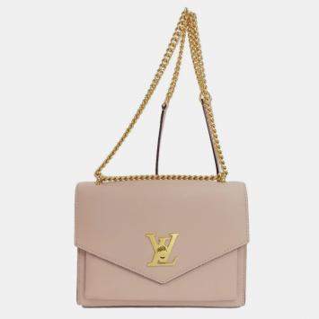 Pre Owned Louis Vuitton Grained Calf Leather My Lock Me Chain Shoulder Bag