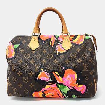 Pre Owned Louis Vuitton Rose Speedy 30 bag