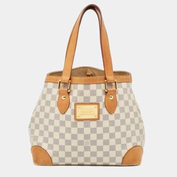 Pre Owned Louis Vuitton Damier Azur Canvas Hampstead PM Bag