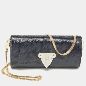Pre Owned Louis Vuitton Navy Blue Electric Epi Leather Night Box