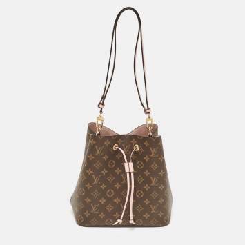 Pre Owned Louis Vuitton Rose Poudre Monogram Canvas NeoNoe MM Bag