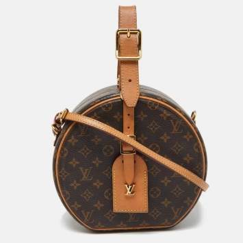 Pre Owned Louis Vuitton Monogram Canvas Petite Boite Chapeau Bag