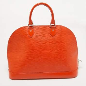 Pre Owned Louis Vuitton Piment Epi Leather Alma GM Bag