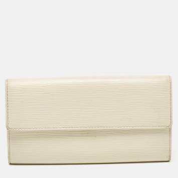 Pre Owned Louis Vuitton Ivorie Epi Leather Sarah Wallet