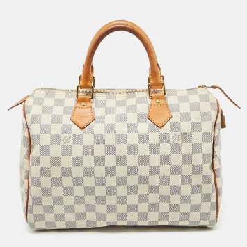 Pre Owned Louis Vuitton Damier Azur Canvas Speedy 30 Bag