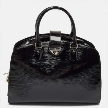 Pre Owned Louis Vuitton Black Electric Epi Leather Pont Neuf GM Bag