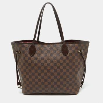 Pre Owned Louis Vuitton Damier Ebene Canvas Neverfull MM Bag