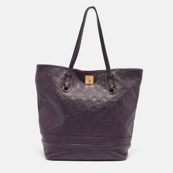 Pre Owned Louis Vuitton Aube Monogram Empreinte Leather Citadine GM Bag