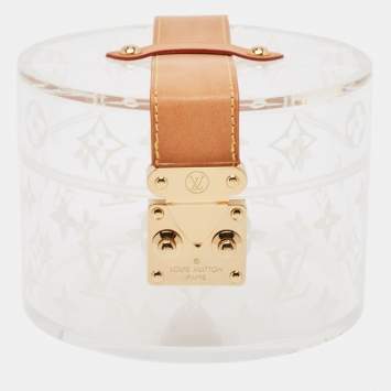 Pre Owned Louis Vuitton Monogram Plexiglass Box Scott 