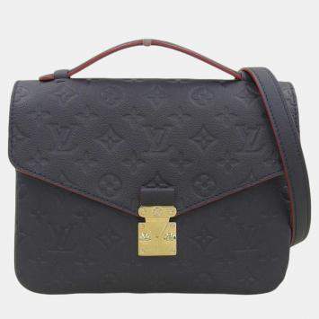 Pre Owned Louis Vuitton Monogram Empreinte Pochette Metis MM Bag