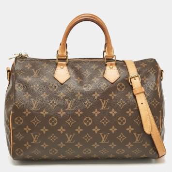 Pre Owned Louis Vuitton Monogram Canvas Speedy Bandouliere 35 Bag