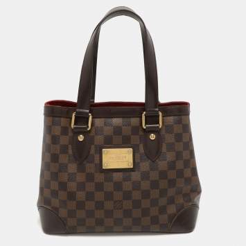 Pre Owned Louis Vuitton Damier Ebene Canvas Hampstead PM Bag