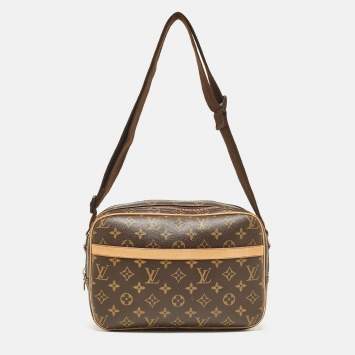 Pre Owned Louis Vuitton Monogram Canvas Reporter PM Bag