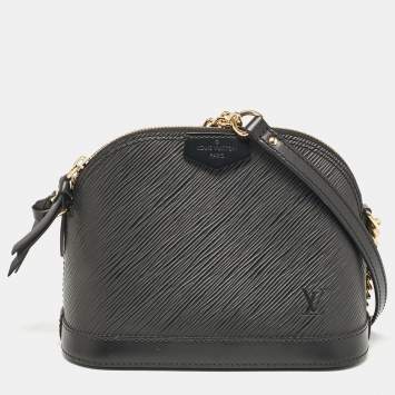 Pre Owned Louis Vuitton Black Epi Leather Mini Alma Bag