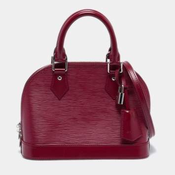 Pre Owned Louis Vuitton Fuchsia Epi Leather Alma BB Bag