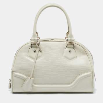 Pre Owned Louis Vuitton Ivorie Epi Leather Montaigne PM Bag