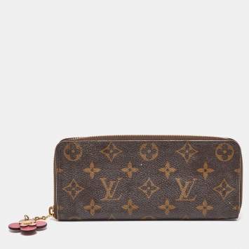 Pre Owned Louis Vuitton Monogram Canvas Clemence Wallet
