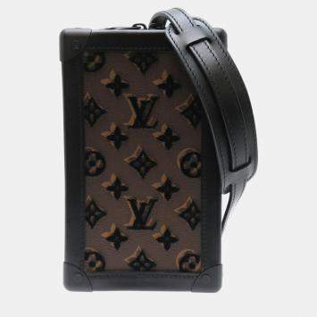 Pre Owned Louis Vuitton Monogram Brown Pet Odor Vertical Soft Trunk Shoulder Bag