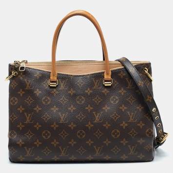 Pre Owned Louis Vuitton Dune Monogram Canvas Pallas MM Bag