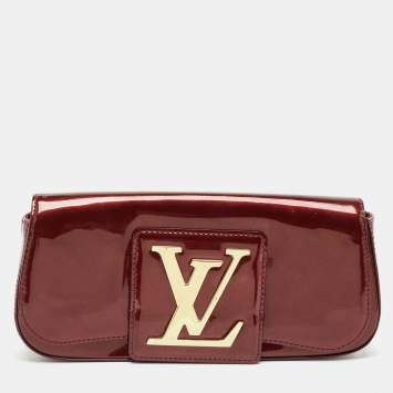 Pre Owned Louis Vuitton Rouge Fauviste Vernis Sobe Clutch