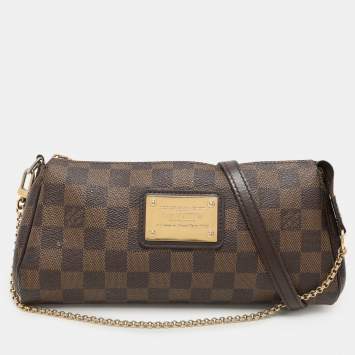Pre Owned Louis Vuitton Damier Ebene Canvas Eva Pochette