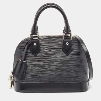 Pre Owned Louis Vuitton Black Epi Leather Alma BB Bag
