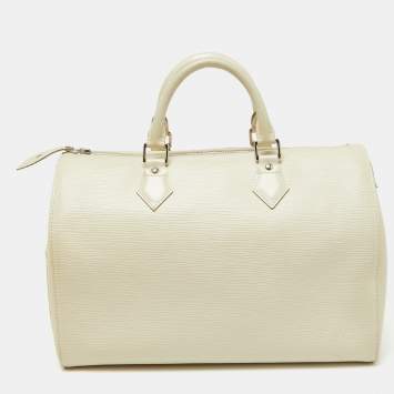Pre Owned Louis Vuitton Ivorie Epi Leather Speedy 30 Bag