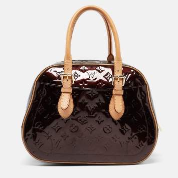 Pre Owned Louis Vuitton Amarante Monogram Vernis Summit Drive Bag
