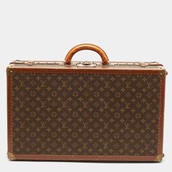Pre Owned Louis Vuitton Monogram Canvas Gemine Shoe Trunk