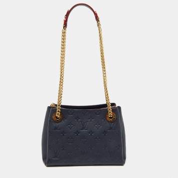 Pre Owned Louis Vuitton Bleu Infini Monogram Empreinte Leather Surene BB Bag