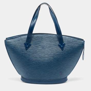 Pre Owned Louis Vuitton Toledo Blue Epi Leather Saint Jacques PM Bag